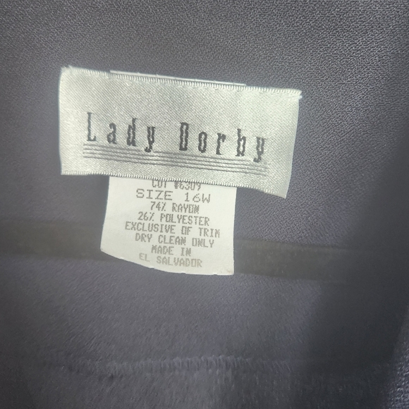 16W Blue & White VINTAGE Lady Dorby Button Dress - Picture 4 of 10